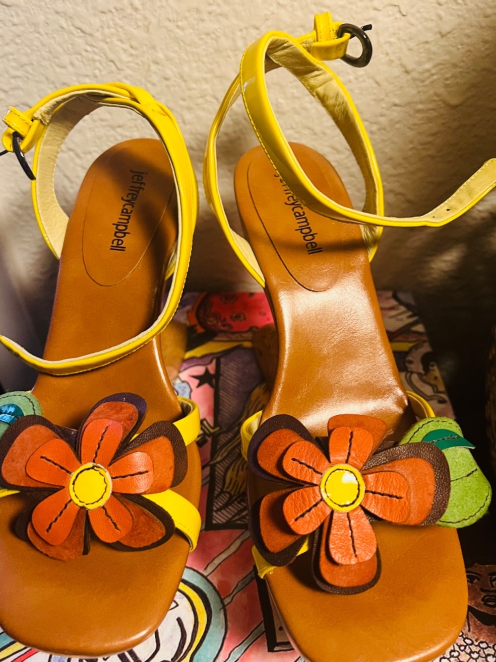 Brand New Jeffrey Campbell Fleurs Wedge. Multi Color - Picture 8 of 13